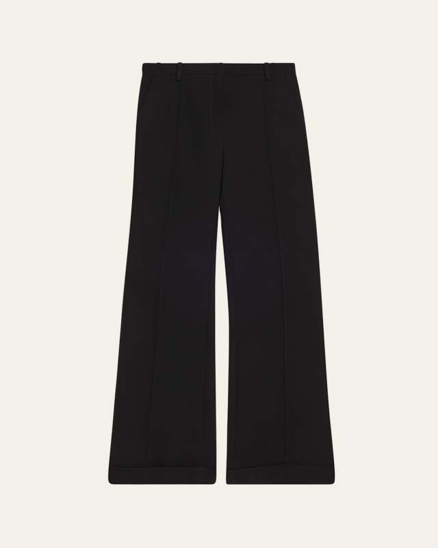 Max Cuffed Straight-Leg Pants